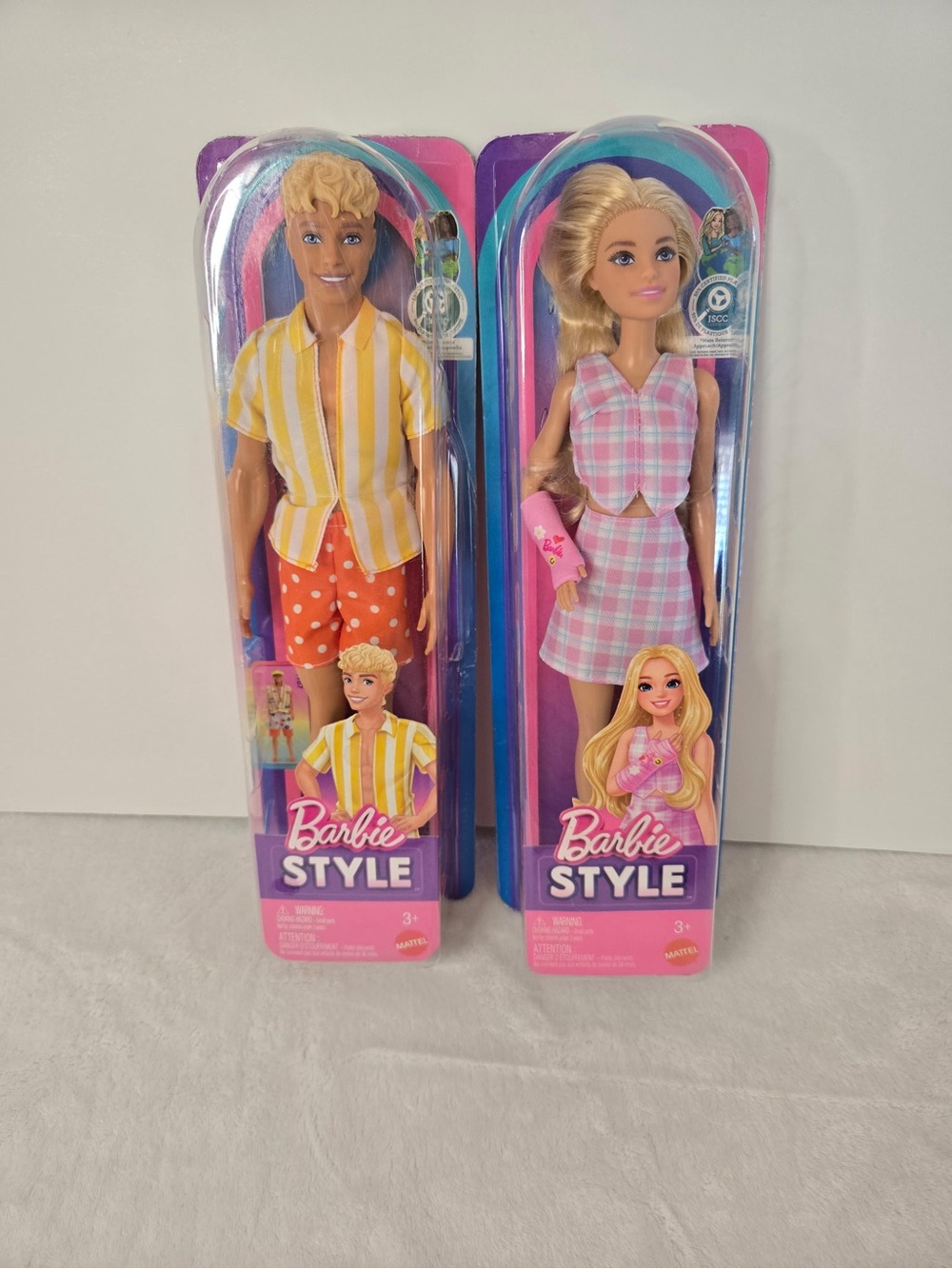Barbie Blonde Doll in Pink Plaid Two-Piece Outfit with Accessory - Barbie